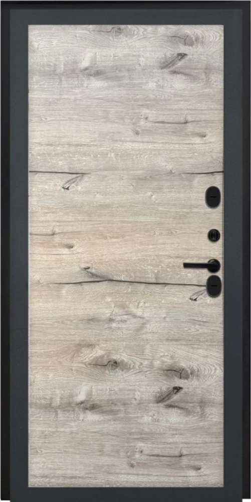 Входная дверь ДвериПРО Модель L-49 Без фрезеровки Дуб пацифик горизонт DPRO221152 внутренняя сторона